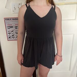 Soft cross back romper